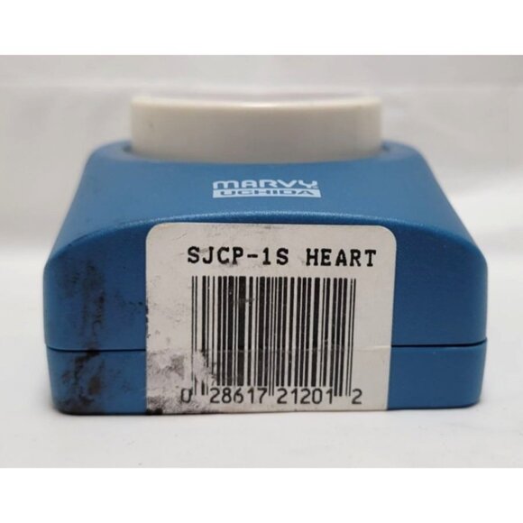 Marvy Uchida Heart Shape Blue Paper Punch For Scrapbooking Crafts - Picture 2 of 6
